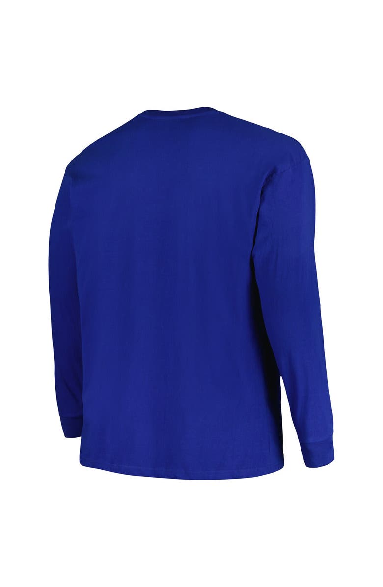 PROFILE Men's Profile Royal Pitt Panthers Big & Tall Two-Hit Long Sleeve T-Shirt, Alternate, color, 