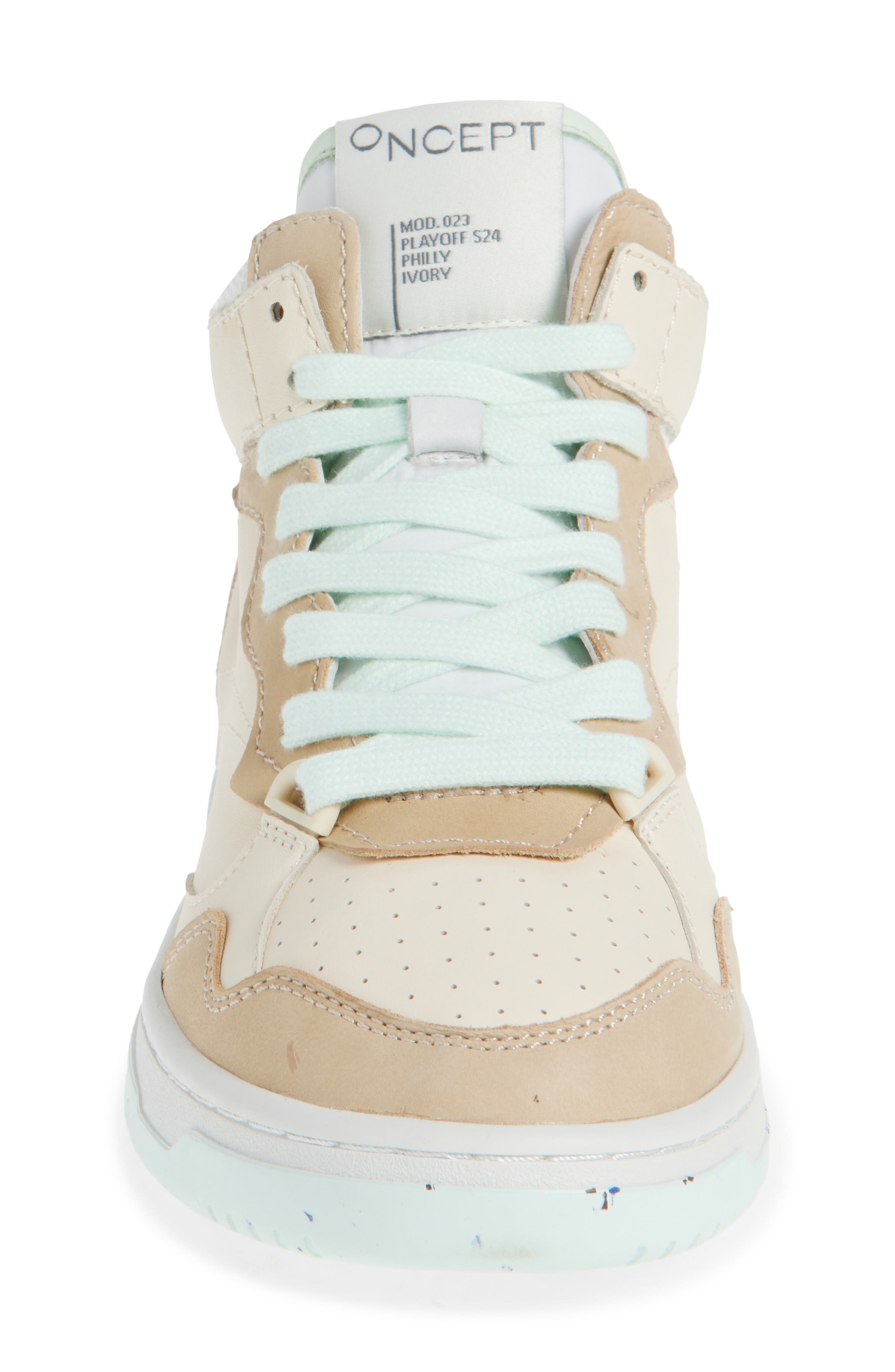 Oncept Philly High Top Sneaker, Alternate, color, Ivory Multi