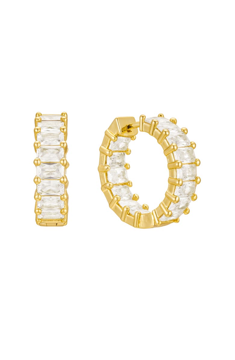 Untamed Petals Taryn Crystal Hoops, Main, color, Gold