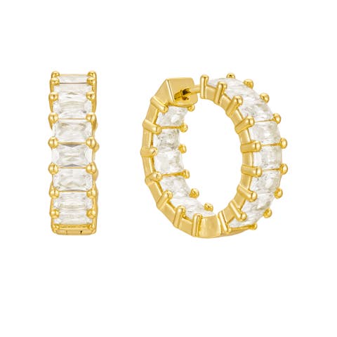 Taryn Crystal Hoops