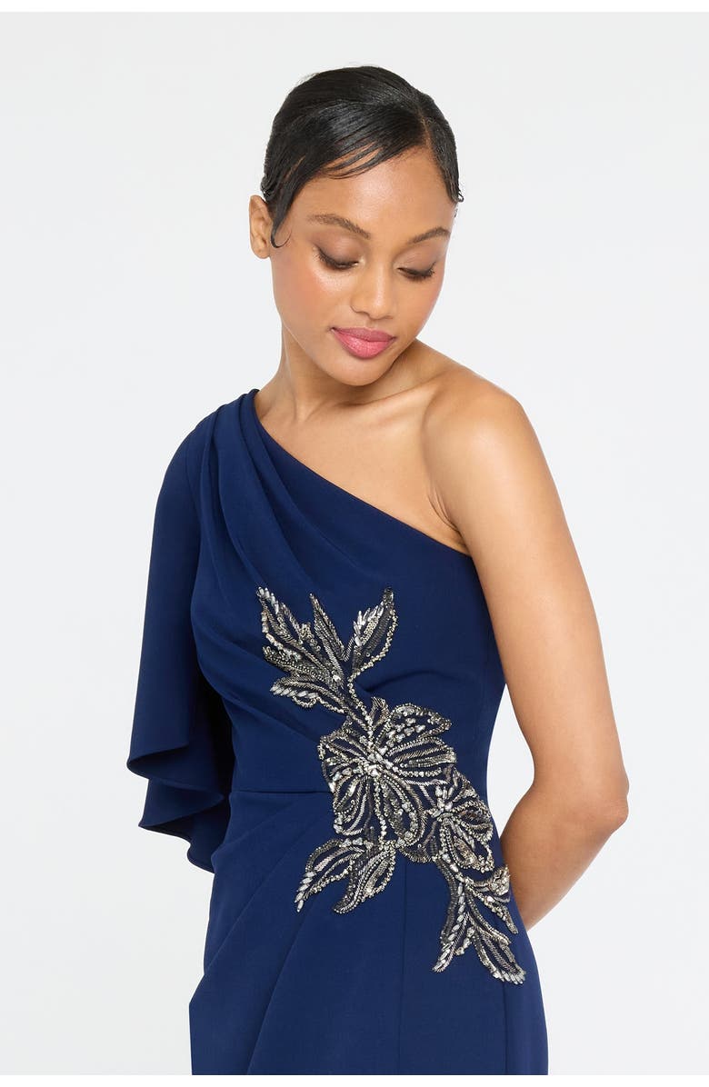 Giuliana Crepe Column Gown