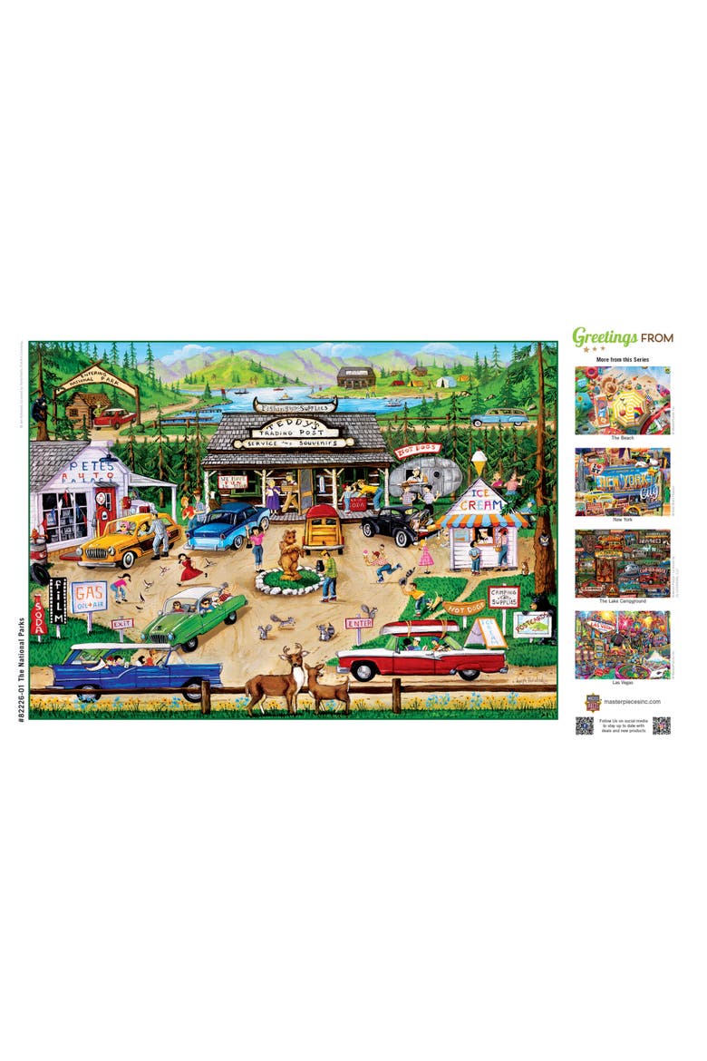 Greetings From National Parks 500 Puzzle, Alternate, color, Multicolor