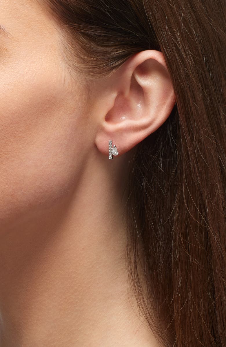 REPOSSI Serti Sur Vide Diamond Single Earring, Alternate, color, White Gold