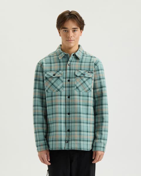 Dockside Flannel Faux Sherling Bonded Shacket
