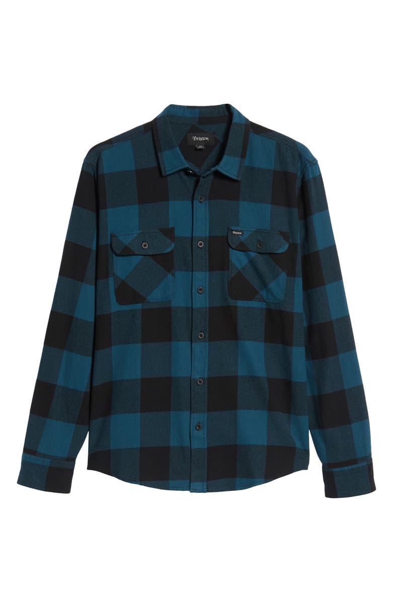 Brixton Bowery Buffalo Plaid Flannel Shirt, Alternate, color, 