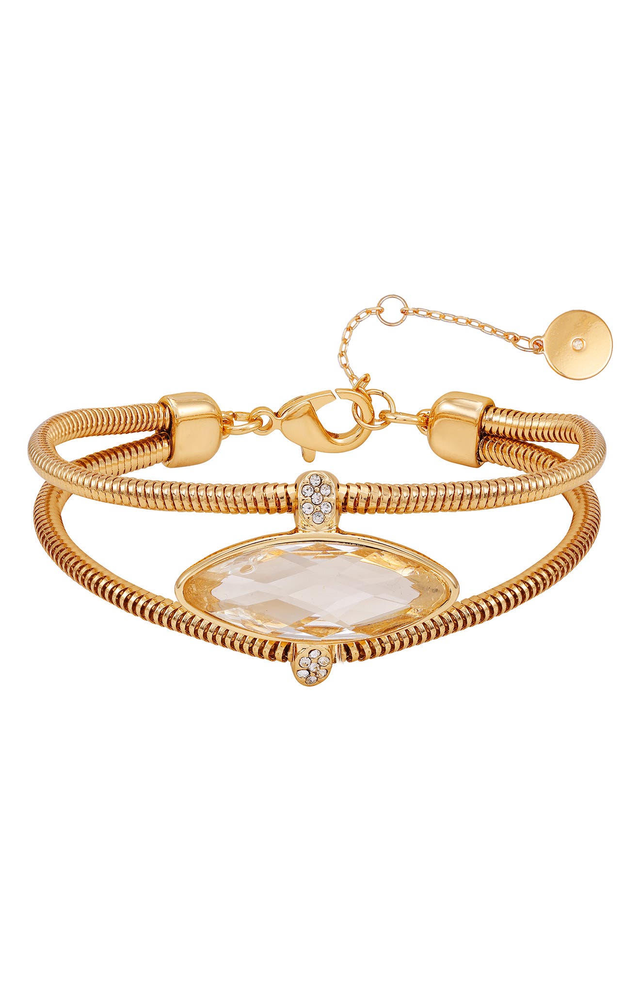 Vince Camuto Crystal Snake Chain Bracelet