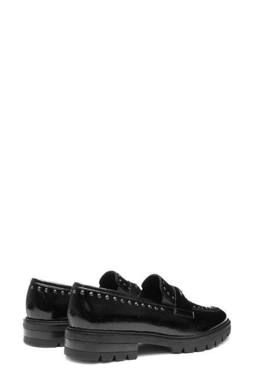 Ara Cardiff Studded Penny Loafer In Black