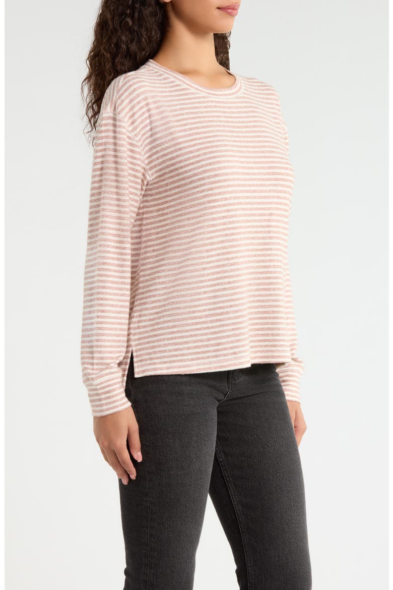 Cloud Soft Long Sleeve Top, Alternate, color, NEUTRAL STRIPE
