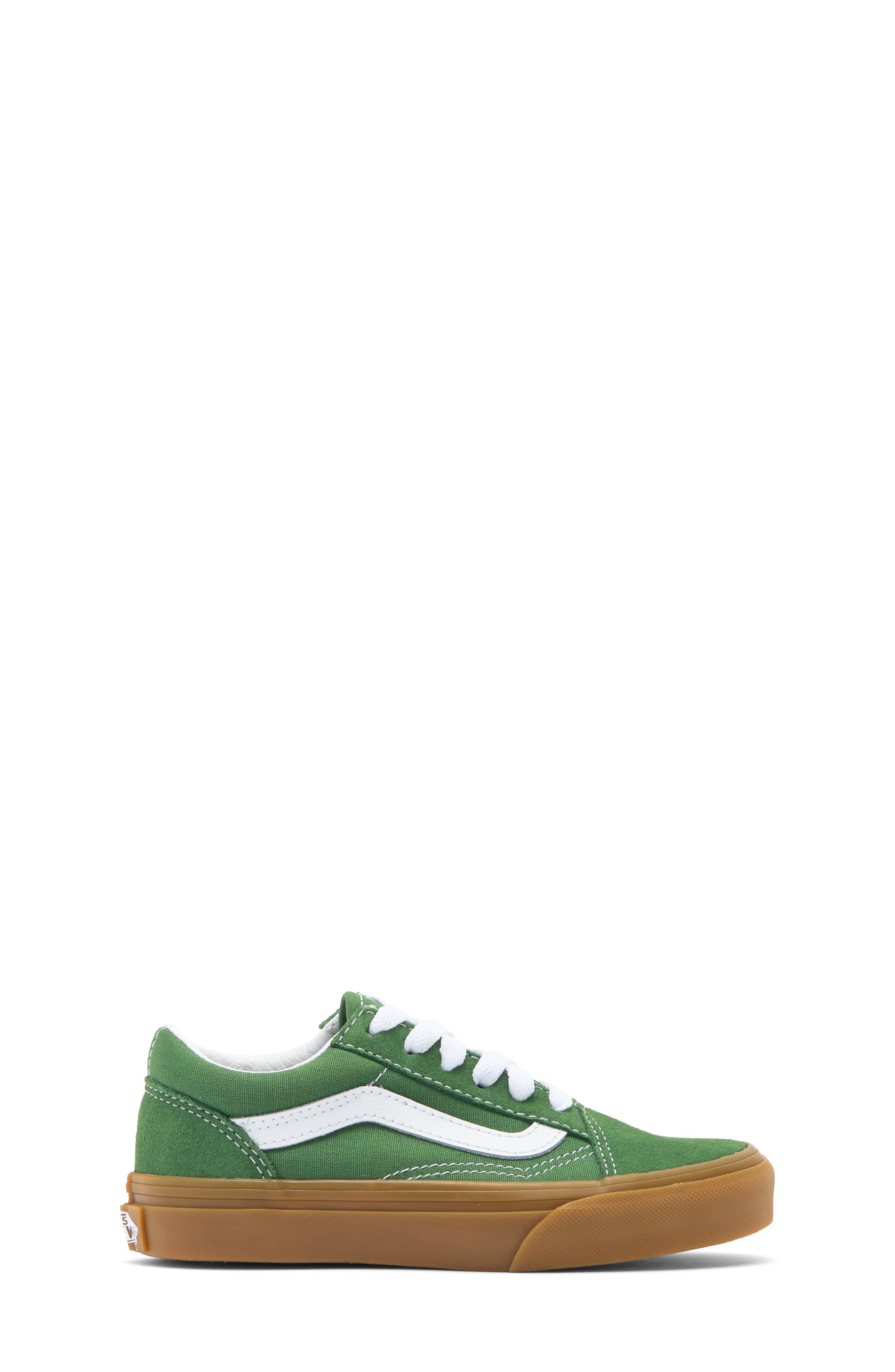 Vans Kids' Old Skool V Sneaker, Alternate, color, Bright Gum Green