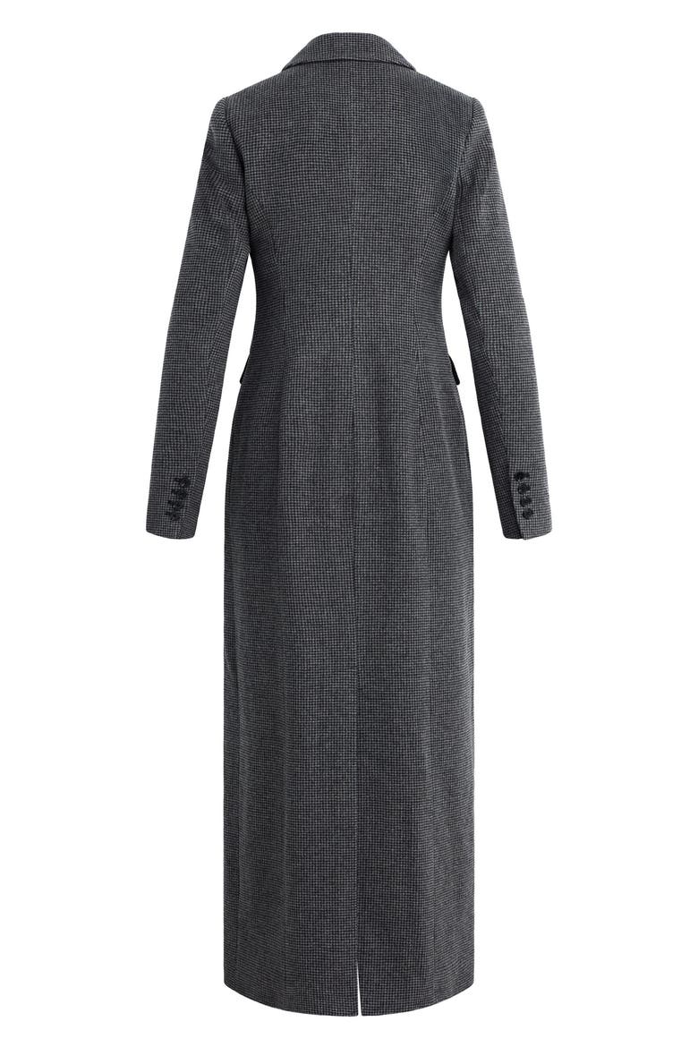 The Simon Double Breasted Wool Blend Coat, Alternate, color, CHARCOAL MINI HOUN