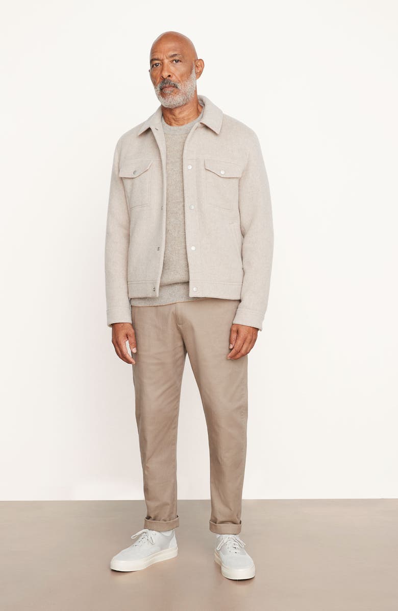 Vince Wool Blend Trucker Jacket, Alternate, color, 