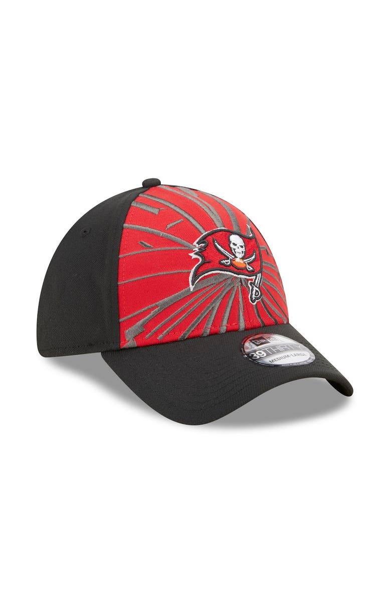 New Era Men's New Era Red/Black Tampa Bay Buccaneers Shattered 39THIRTY Flex Hat, Alternate, color, Red