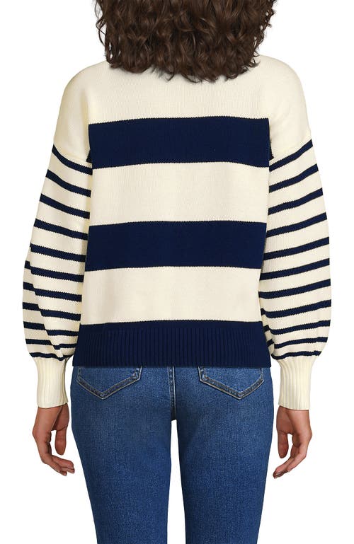 Lands' End Drifter Jersey Crewneck Sweater In Neutral