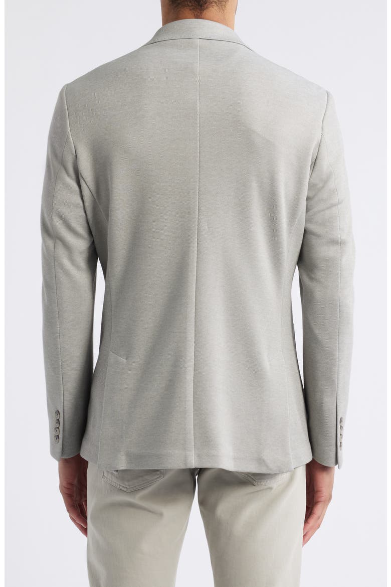 Matteo Pale Grey Piqué Sport Coat, Alternate, color, GREY MELANGE
