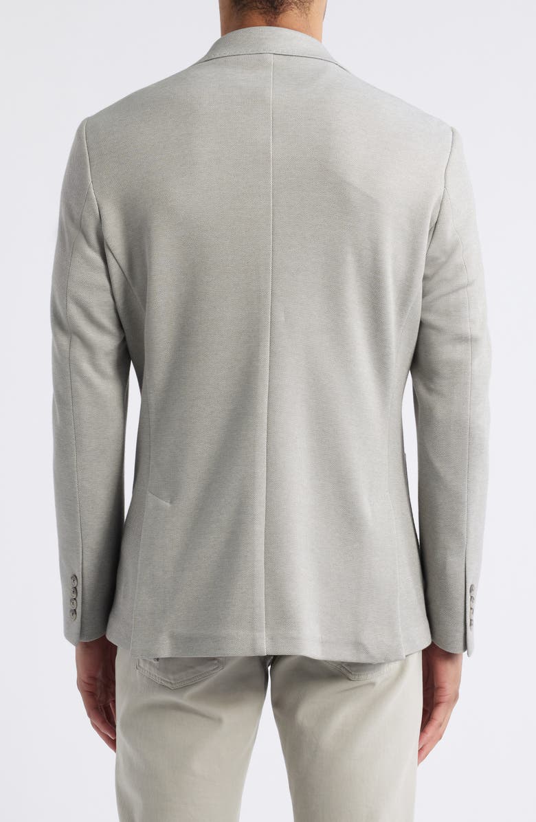 34 Heritage Matteo Grey Mélange Piqué Sport Coat, Alternate, color, Grey Melange