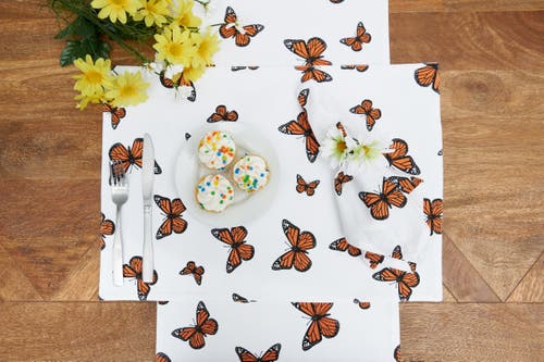 C & F Home C&f Home Monarch Butterfly Table Runner 14" X 72" In Multi