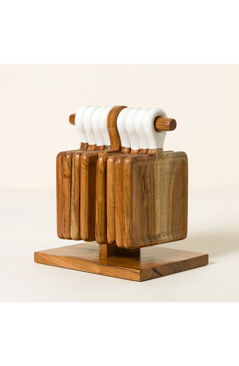 Uncommon Goods Appetizer Boards with Stand - Set of 8, Alternate, color,