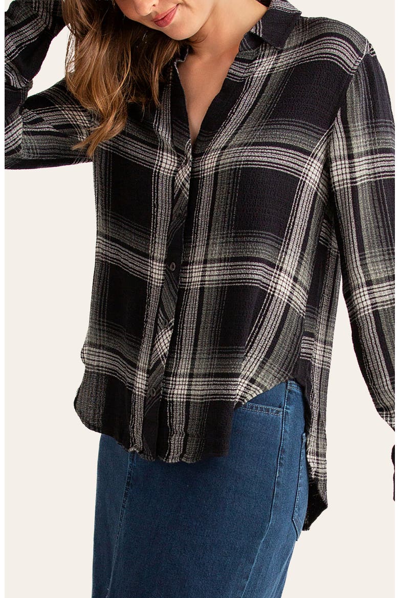 Pucker Plaid Long Sleeve Shirt, Alternate, color, VINTAGE IVY PLAID