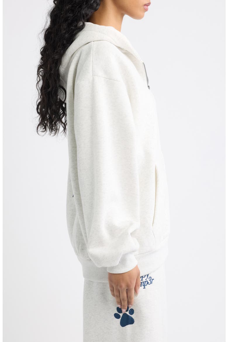 Talk Nicely Zip Hoodie, Alternate, color, OATMEAL HEATHER GRAY
