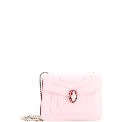 Serpenti Forever Square Shoulder Bag Leather Small
