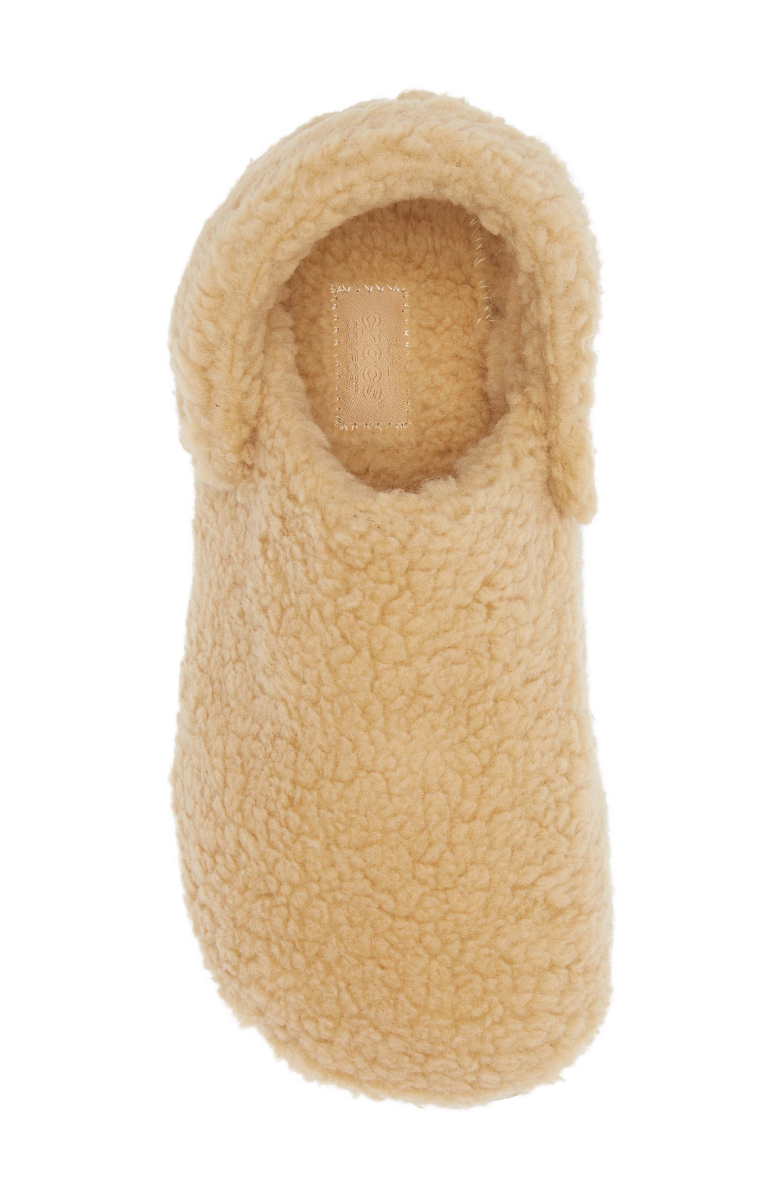 Classic Cozzzy Faux Fur Slipper Clog, Alternate, color, WHT