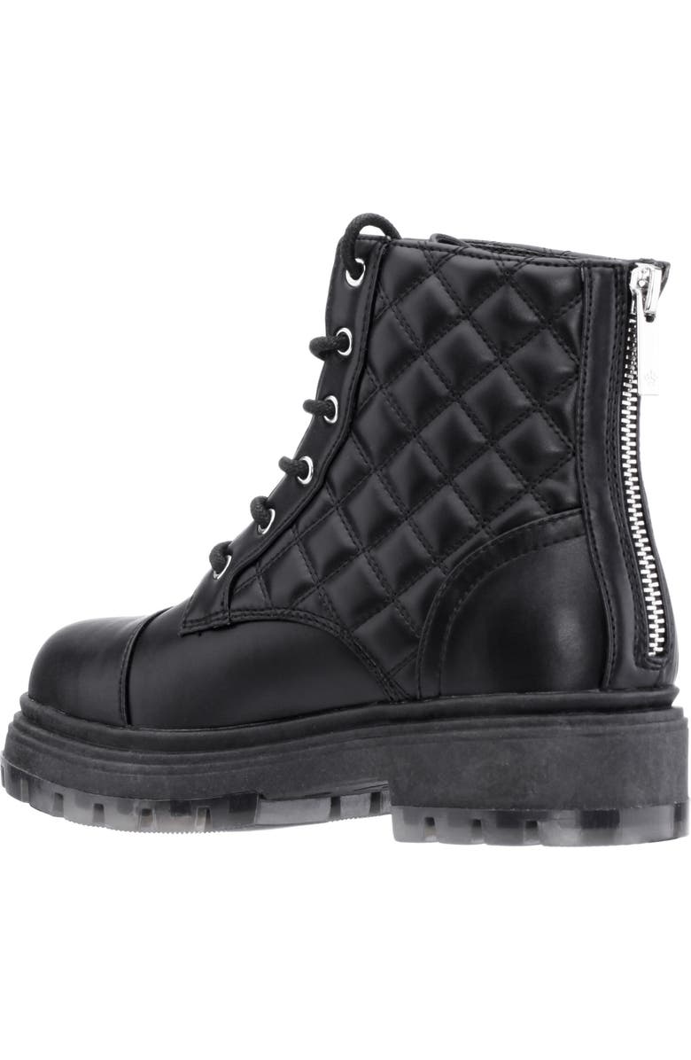 Nina Kids' Diana Combat Boot, Alternate, color, Black Smooth