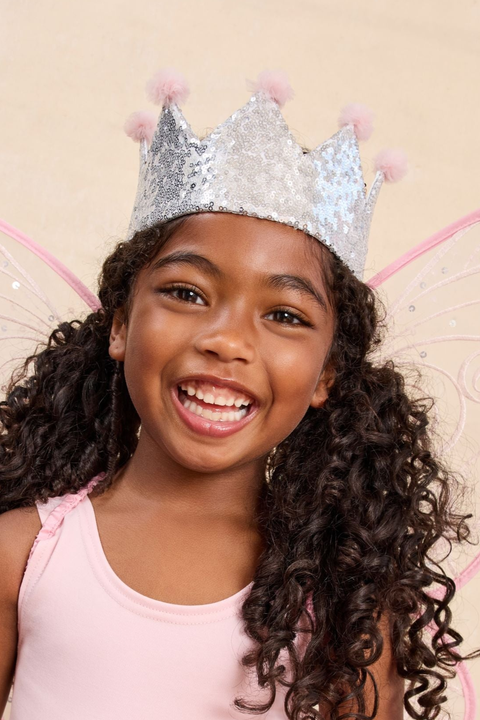 Pink & Silver Crown for Girls