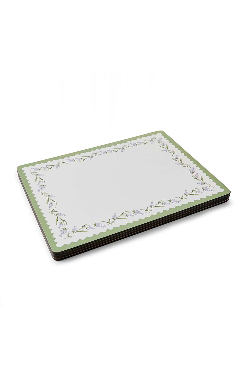 Lavandula Set of 4 Cork Back Placemats, Alternate, color, Multi