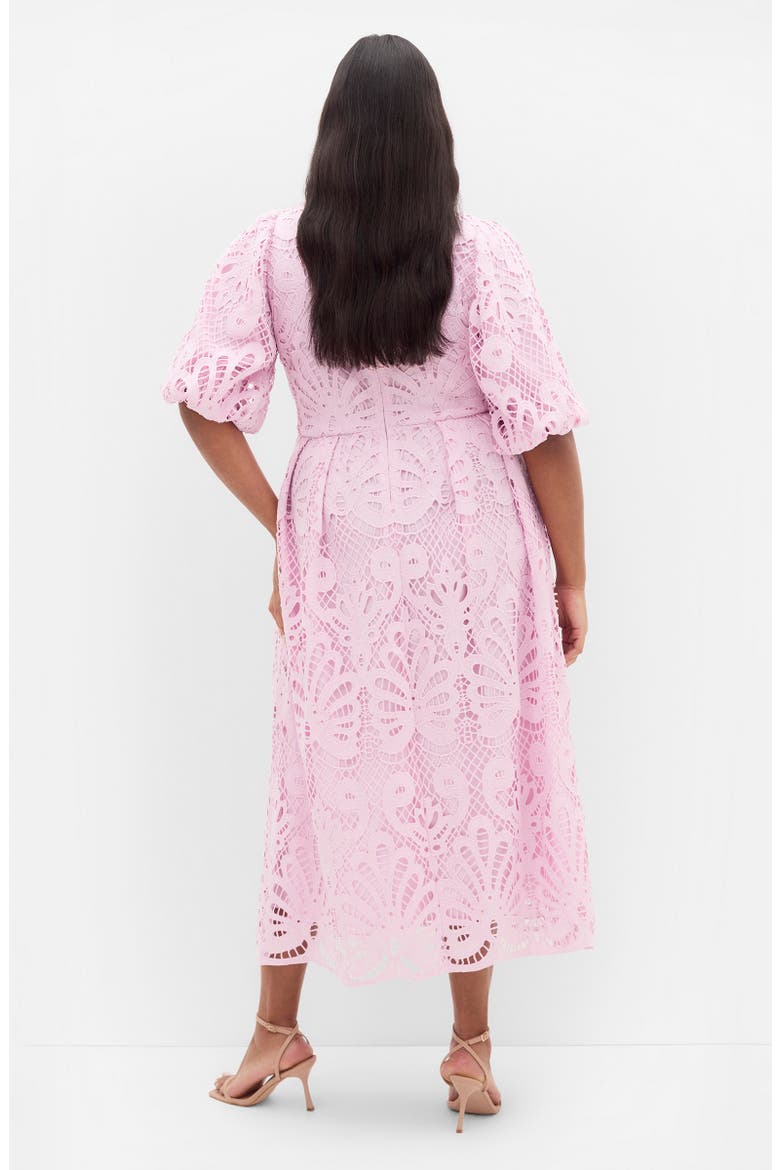Kylee Lace Maxi Dress, Alternate, color, SOFT ROSE