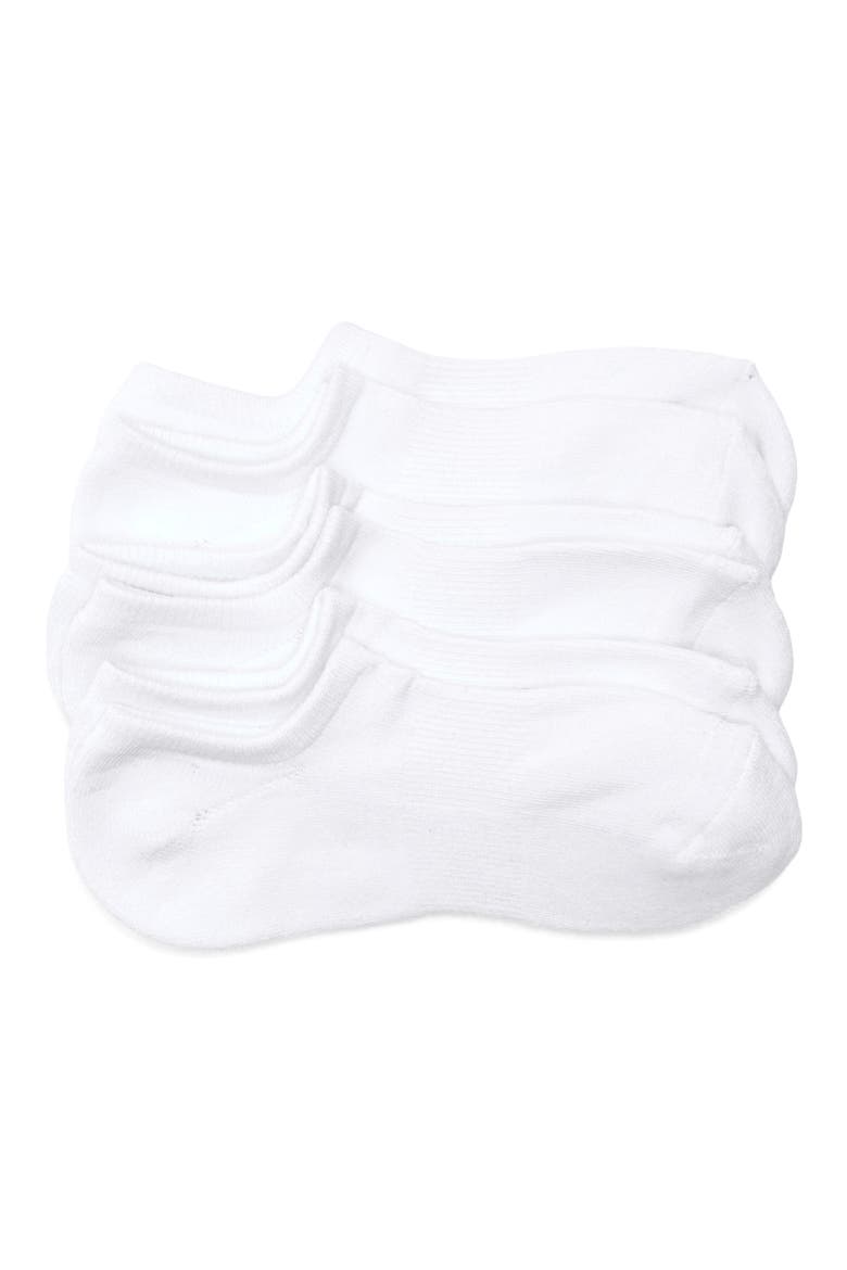 3-Pack Everyday Double-Y Quarter Socks, Main, color, WHITE