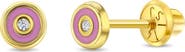 In Season Jewelry 14k Pink Donut Earrings
