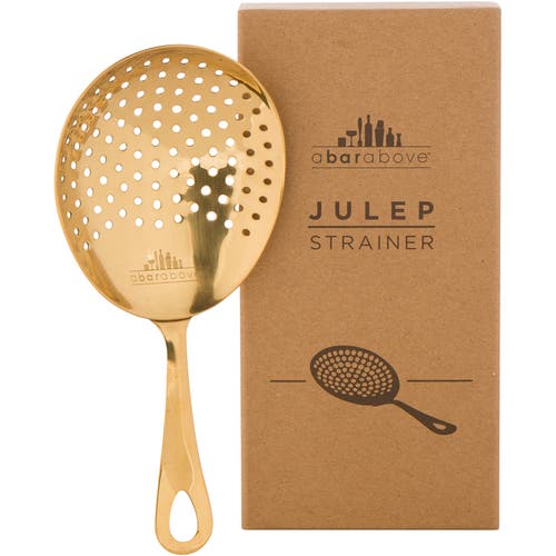 A Bar Above Gold Julep Cocktail Strainer In Gold