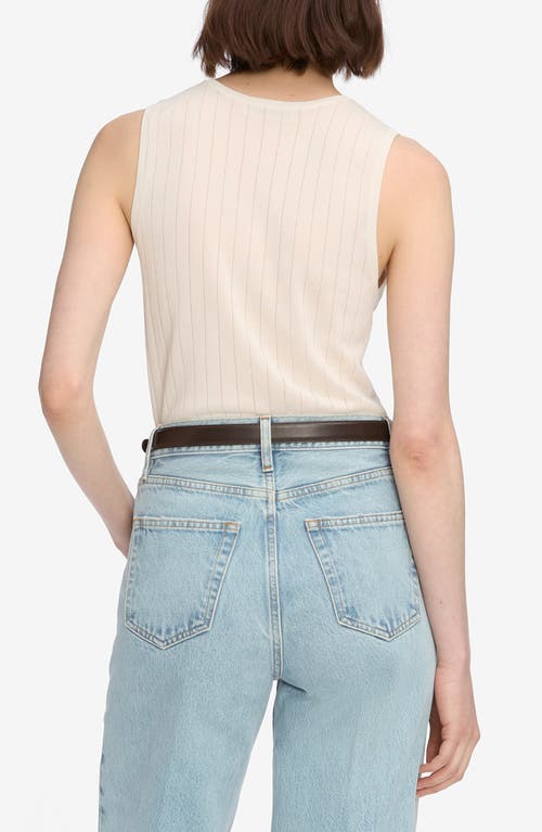 Frame The Ladder Knit Tank In White