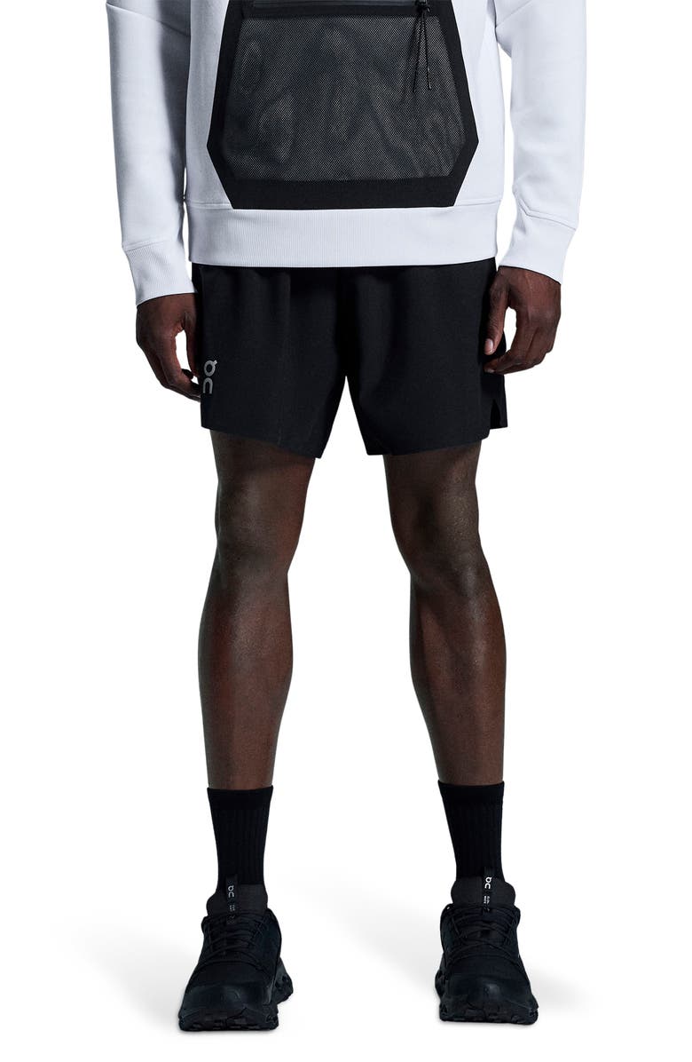 On Core 7-Inch Running Shorts, Main, color, Black