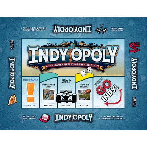 Indyopoly Indianapolis Themed Family Board Game