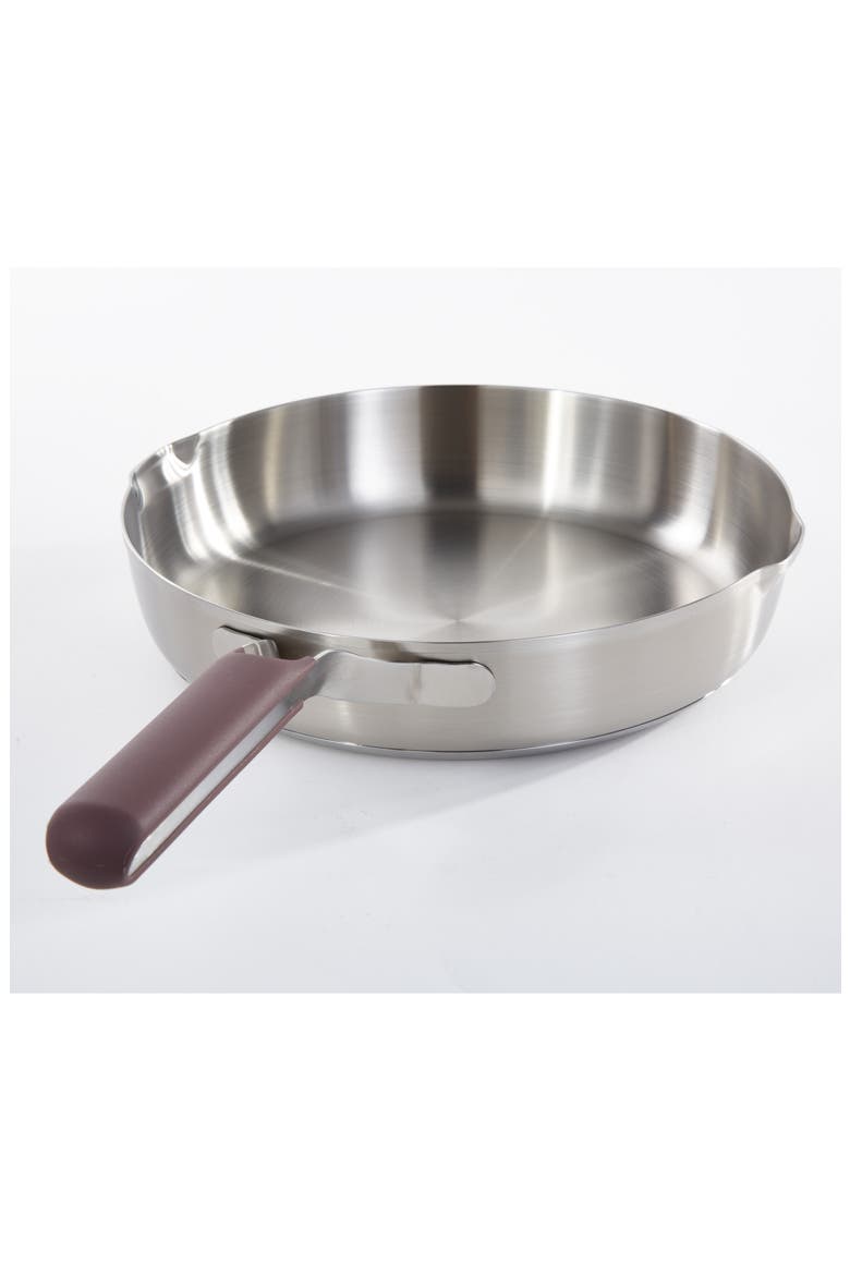 Elements 18/10 Stainless Steel Skillet, Alternate, color, PURPLE
