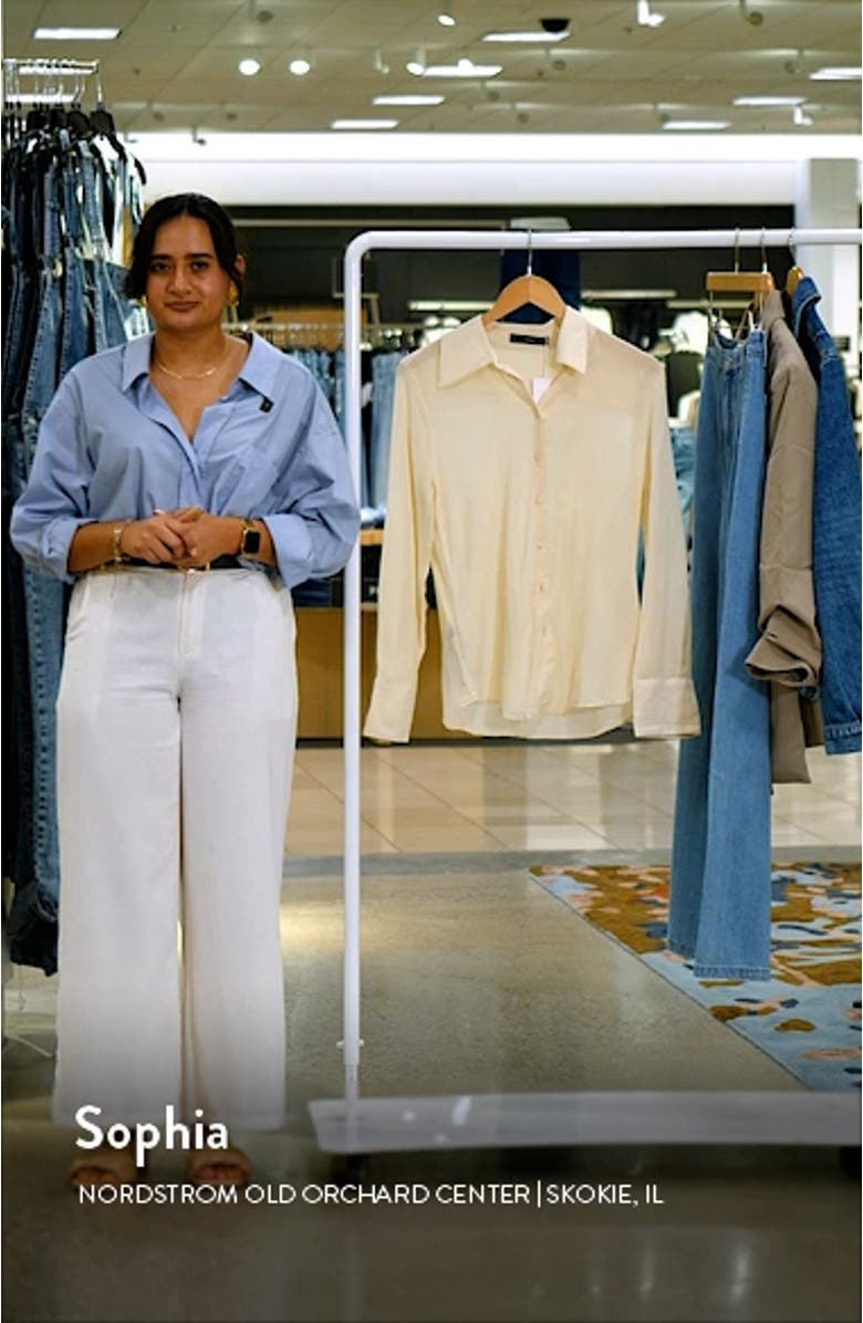 Swallowtail Collar Button-Up Shirt, sales video thumbnail