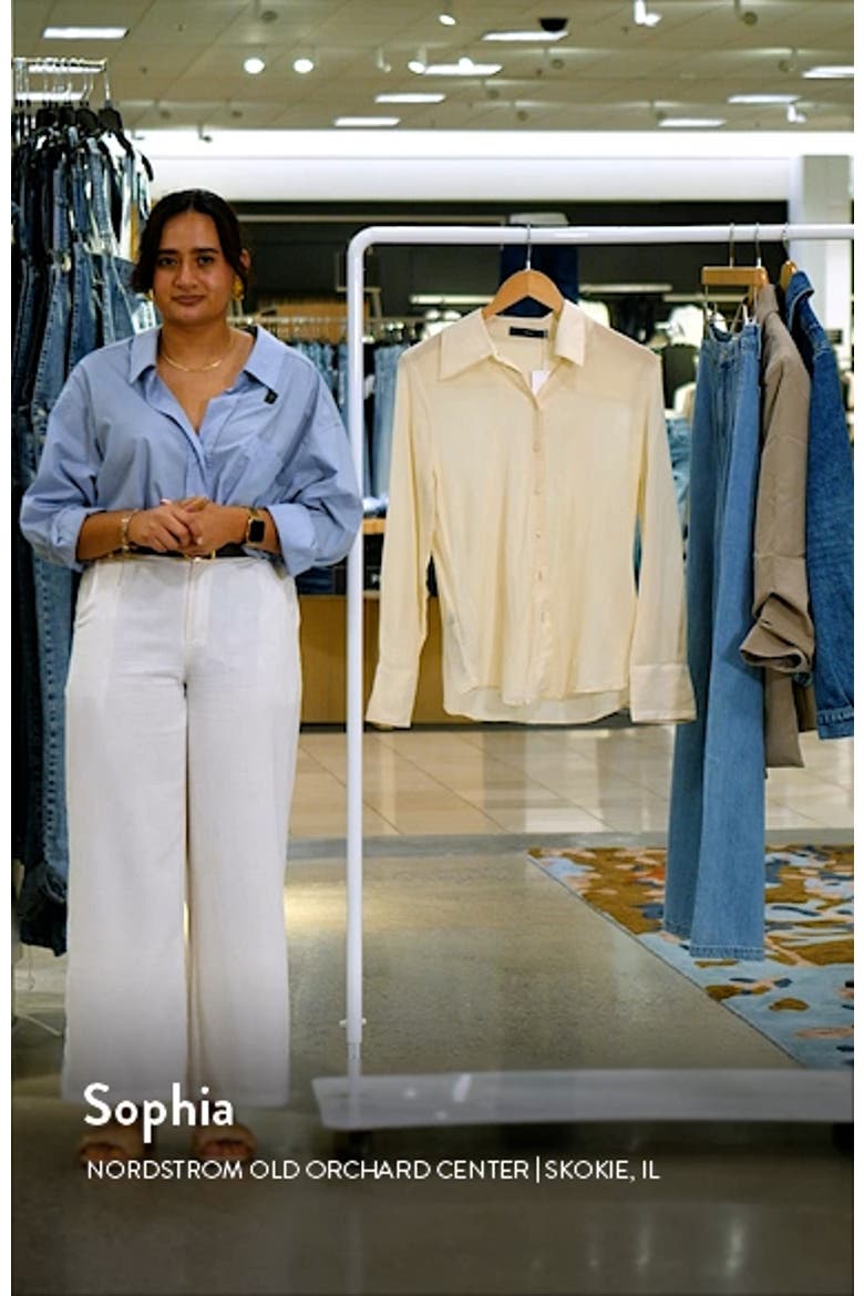 Swallowtail Collar Button-Up Shirt video