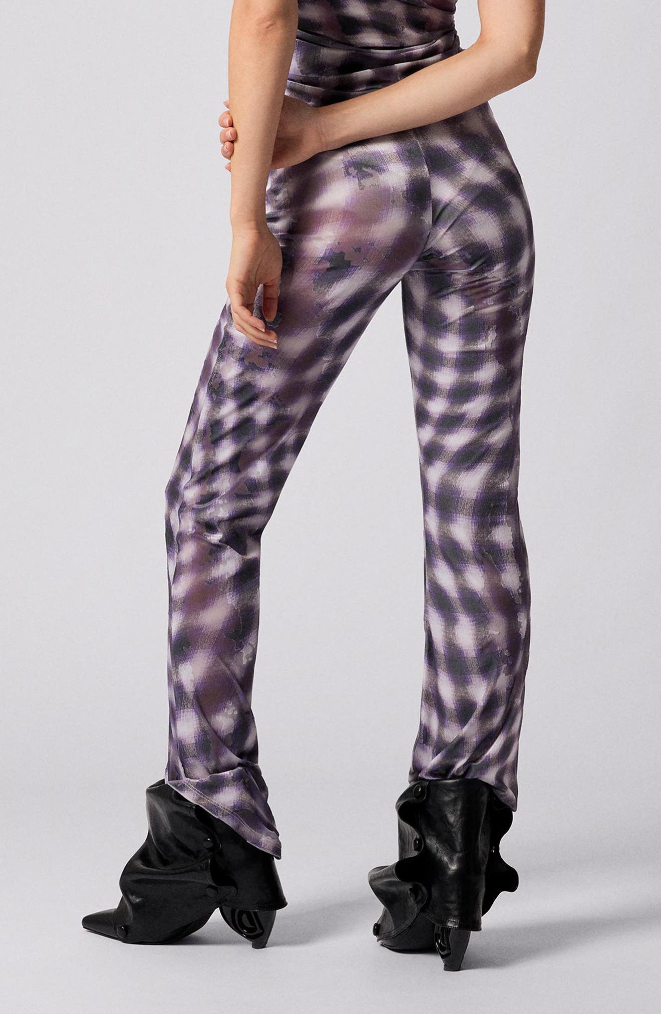 Mixed Print Pants - image 2