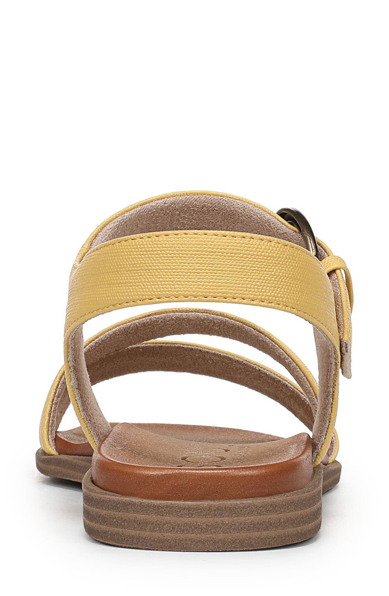 SOUL NATURALIZER Jayvee Sandal, Alternate, color, Beehive Yellow Faux Twill
