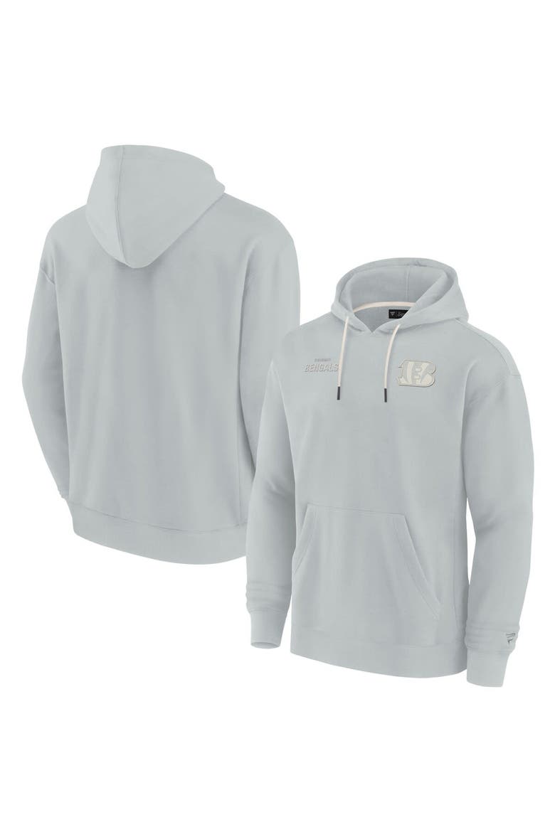 Unisex Fanatics Signature Gray Cincinnati Bengals Elements Super Soft Fleece Pullover Hoodie, Alternate, color, Gray