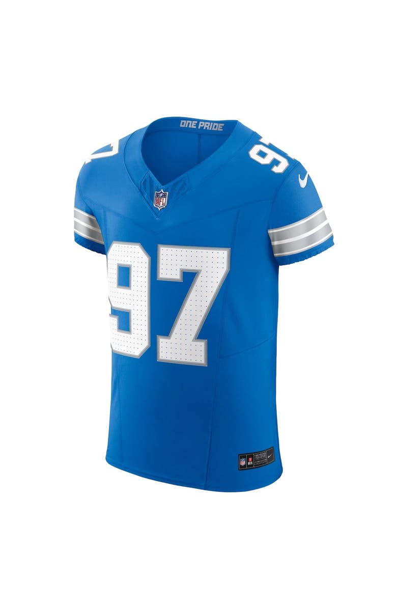 Nike Men's Nike Aidan Hutchinson Blue Detroit Lions Vapor F.U.S.E. Elite Jersey, Alternate, color, Blue