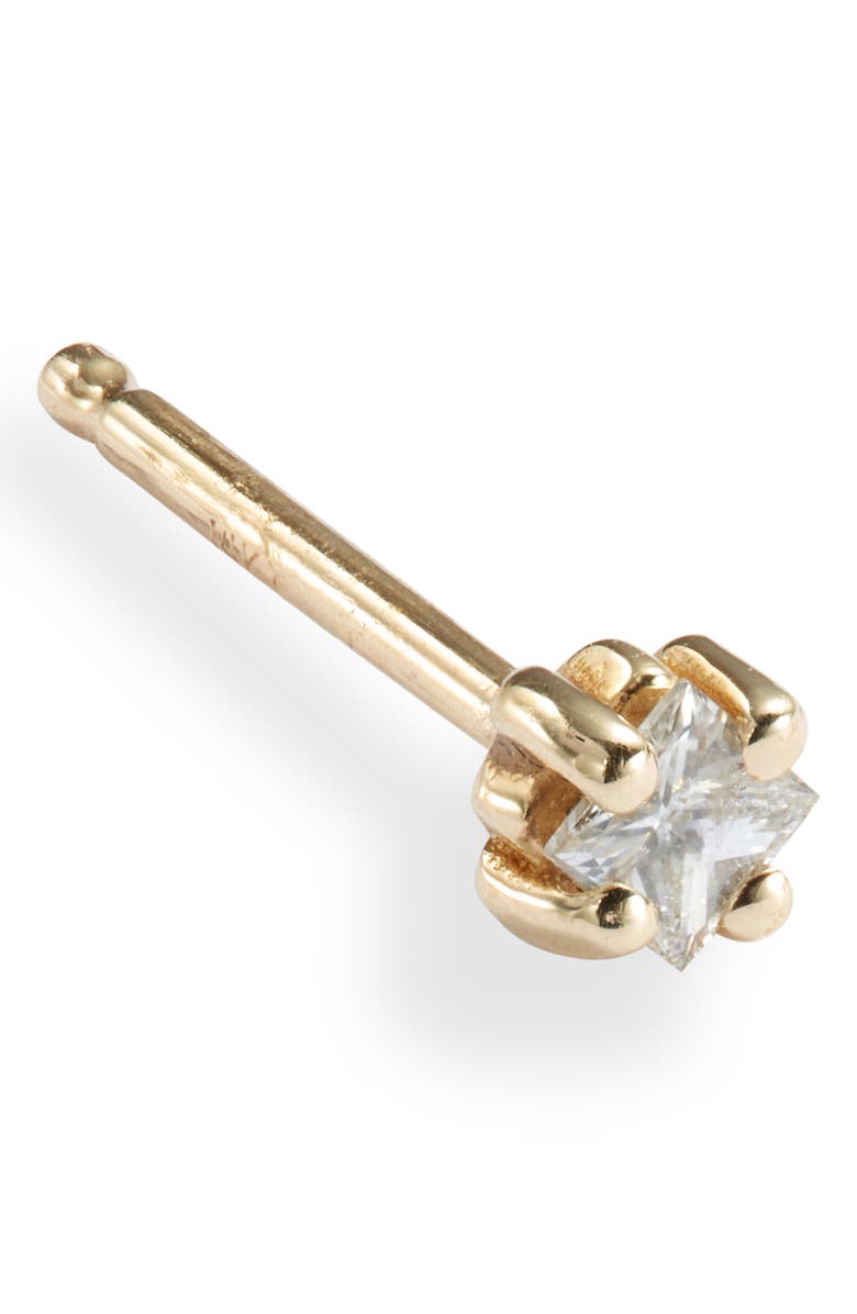 Jennie Kwon Designs Single Diamond Stud Earring, Alternate, color,