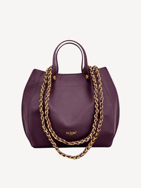 Barcelona Genuine Leather Top Handle Bag