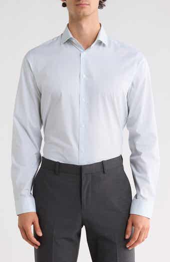 Solid Cotton Slim Fit Dress Shirt