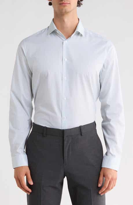 Solid Cotton Slim Fit Dress Shirt