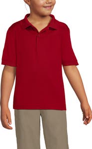 Lands' End School Uniform Kids Short Sleeve Rapid Dry Polo Shirt