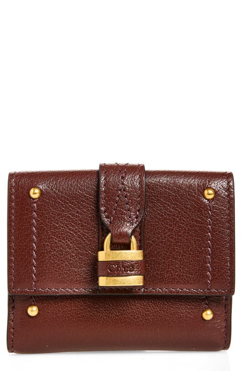 Mini Paddington Grained Leather Trifold Wallet
