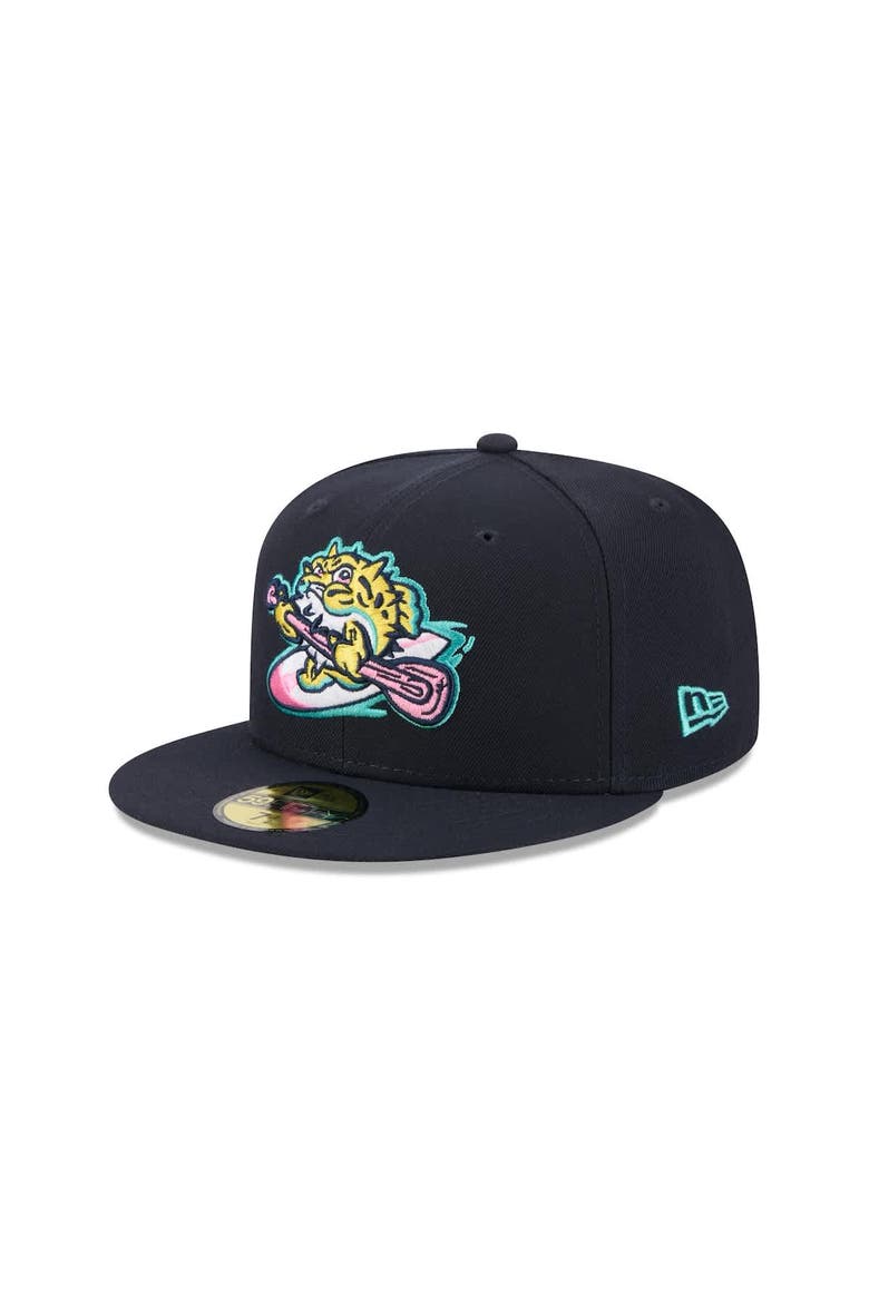 Men's New Era  Navy Jersey Shore BlueClaws Theme Nights 59FIFTY Fitted Hat, Main, color, Navy