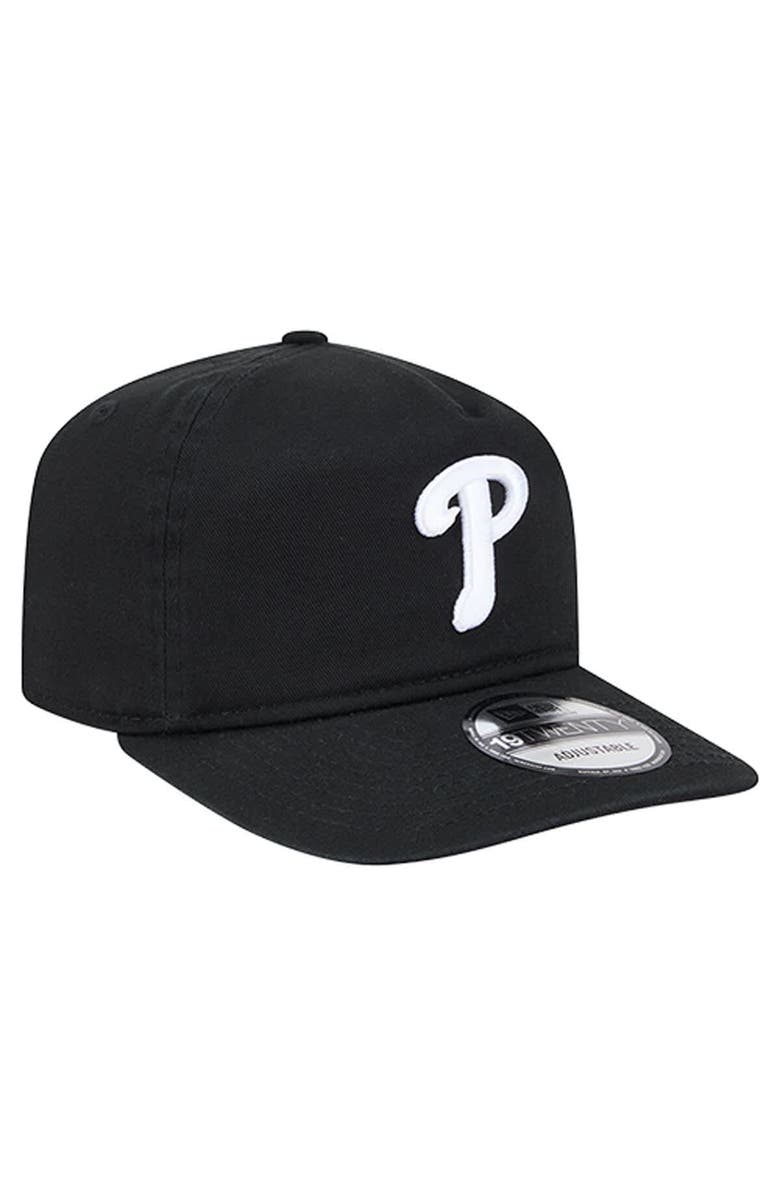 New Era Men's New Era  Black/White Philadelphia Phillies 19TWENTY Adjustable Hat, Alternate, color, Black